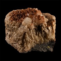 Natural History - Large Historic 'England' Dog Tooth Calcite Crystal Specimen
