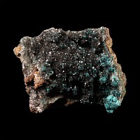 Natural History - Historic Kolwesite and Rosasite on Hemimorphite Mineral Specimen