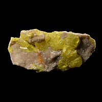Natural History - Historic 'Italy' Sulphur on Aragonite Mineral Specimen