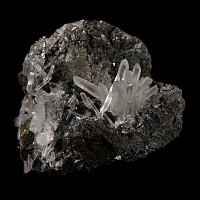 Natural History - Historic 'Quiruvilca Mine, Peru' Quartz on Sphalerite Crystal Specimen