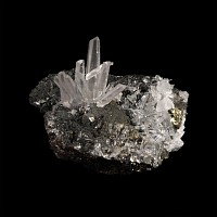 Natural History - Historic 'Quiruvilca Mine, Peru' Quartz on Sphalerite Crystal Specimen