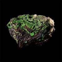Natural History - Historic 'Brazil' Conichalcite with Cuprite Crystal Specimen
