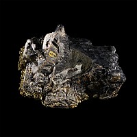 Natural History - Large Historic 'USA' Marcasite on Galena Crystal Specimen