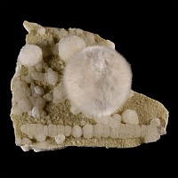 Natural History - Historic 'Bombay, India' Okenite Mineral Specimen