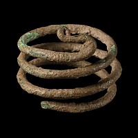 Roman Child's Coiled Bronze Snake Bracelet
