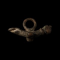 Roman Bronze Double Phallic Pendant