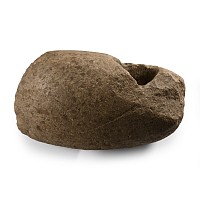 Large Stone Age Polished Grey Stone Pierced Axehead