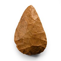 Stone Age Teardrop-Shaped Knapped Chert Axehead