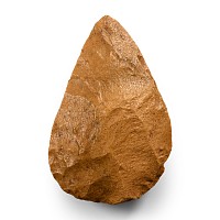 Stone Age Teardrop-Shaped Knapped Chert Axehead