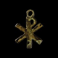 Late Roman Bronze Chi Rho Pendant