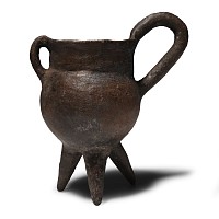 Cypriot Terracotta Tripod Jug