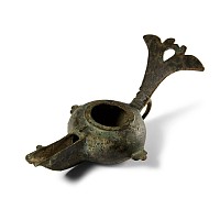 Western Asiatic Bronze Oil Lamp