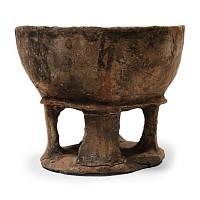Cypriot White-Slip Ware Four Footed Bowl