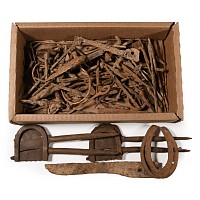 Roman Iron Arrowhead and Other Artefact Group