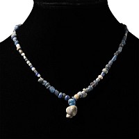 Roman Blue Glass Bead Necklace String