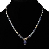 Roman Blue Glass Bead Necklace String