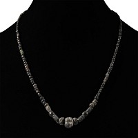 Roman Black Glass Bead Necklace String
