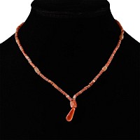 Western Asiatic Carnelian Bead Necklace String