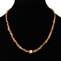 Roman Amber Glass Bead Necklace String