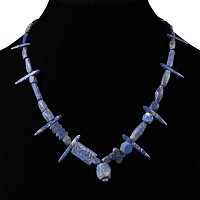 Bactrian Style Lapis Lazuli Bead Necklace String