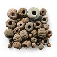 Egyptian Pottery Necklace Bead Group