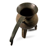 'The Harling' Medieval Bronze Handled Posnet Cauldron