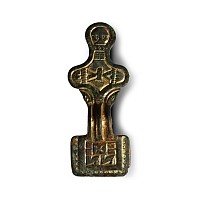 Anglo-Saxon Gilt Bronze Square-Headed Brooch