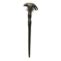 Hasanlu Bronze Pin with Ram's Head Finial