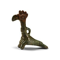 Luristan Bronze Peacock Pendant