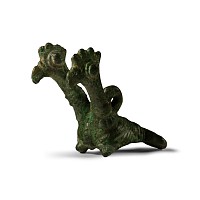 Luristan Bronze Double Peacock Pendant