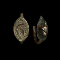Roman Bronze Ring Bezel Group
