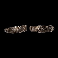 Crusader Silver and Niello Ring with Crosses