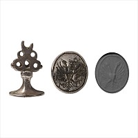 Stuart Period Silver Seal Matrix with Double-Headed Eagle for TM