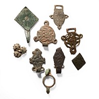 Medieval and Tudor 'Published' Bronze Clothes Fastener Collection