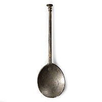 Tudor Tinned Bronze Spoon with Spoons Maker's Mark