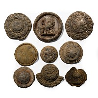 Post Medieval Pewter Horse Harness Mount Collection