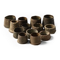 Medieval Bronze Tailor's Thimble Collection