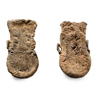 Medieval Lead Pilgrim's Holy Water Ampulla Group