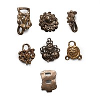 Tudor Period Silver Hook Fastener and Hat Ornament Collection