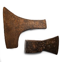 Post Medieval Iron Axehead Group