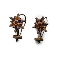 Bedouin Star-Shaped Earring Pair