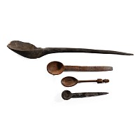 African Wooden Spoon and Ladle Group
