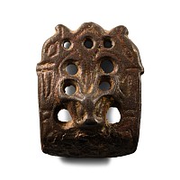 Anglo-Scandinavian Viking Bronze Stirrup Apex Mount