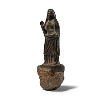 Graeco-Roman Bronze Statuette of a Draped Female