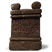 Stone Minerva Statuette House Altar