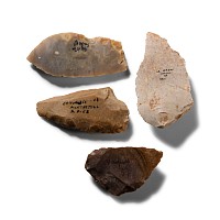 Stone Age Scrapers from Various locations of France Including Lamondie and Larlux