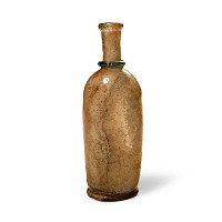 Western Asiatic Glass Bottle with Blue Trail