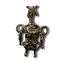 Amlash Bronze Figural Pendant
