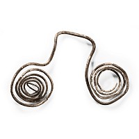 Bronze Age Silver Coiled Pendant