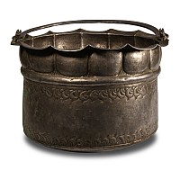 Large Sogdian Silver Vessel with Animal Figures